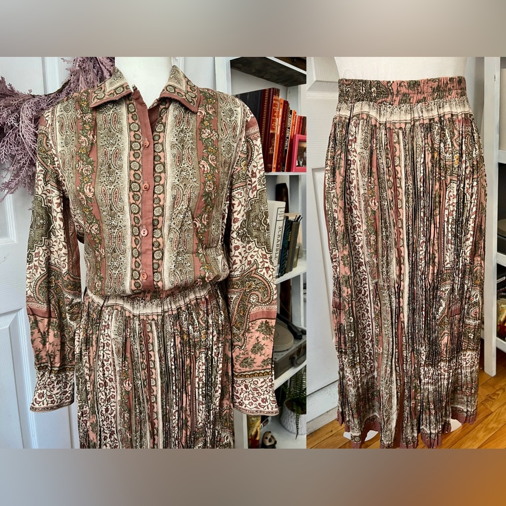 Vintage 2pc Skirt Set